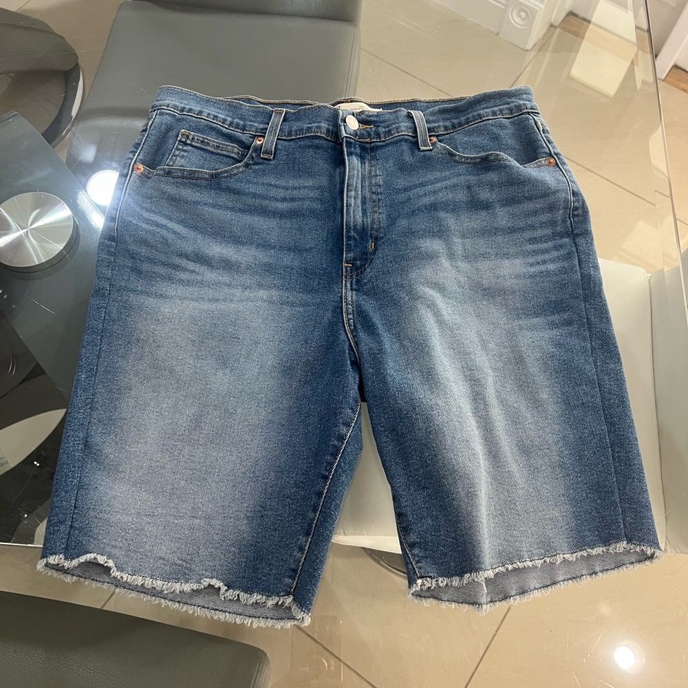 LEVI STRAUSS HERITAGE HIGH-RISE BERMUDA SHORTS SIZE 14